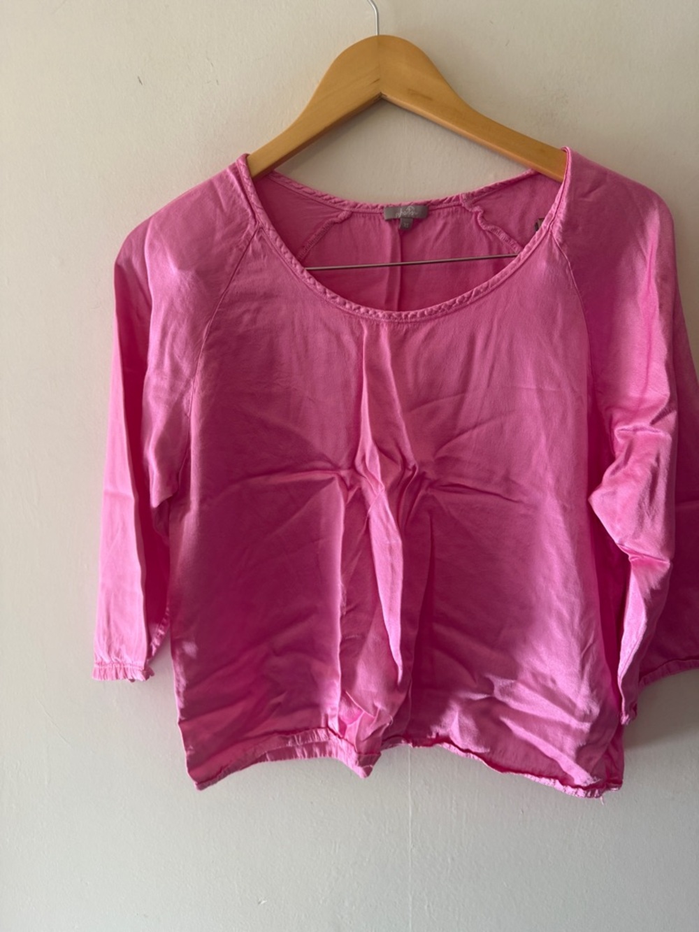 PJ HARLOW 3 pc set PINK Relaxed Wide-Leg Pants, tank and short sleeve top BUNDLE - Picture 9 of 10